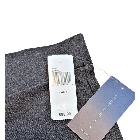 NYDJ Basic Pull On Leggings Pants In Ponte Knit #11393 Women's Size 4 Gray NWT - Picture 4 of 8